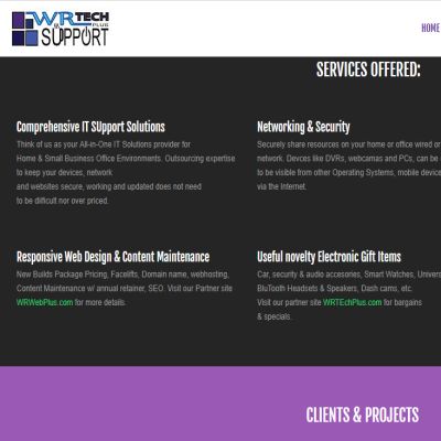 WR Tech Plus Support Services and Solutions