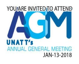 Annual General Meeting invitiation January 13th, 2018